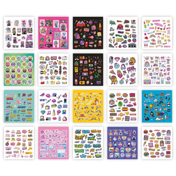 AS NOTEBOOK WITH STICKERS - 3 DESIGNS