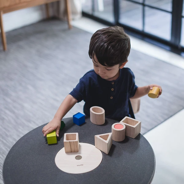 PLAN TOYS ΞΥΛΙΝΟ ΠΑΙΧΝΙΔΙ ΤΑΙΡΙΑΞΕ ΤΑ ΣΧΗΜΑΤΑ
