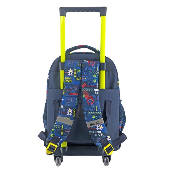 MUST TROLLEY BACKPACK 34X20X44 cm 3 CASES PRESS START