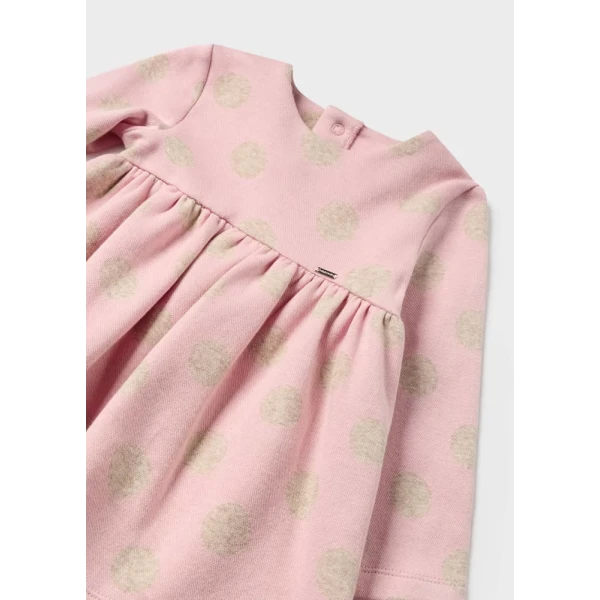 MAYORAL DRESS COTTON JACQUARD PINK