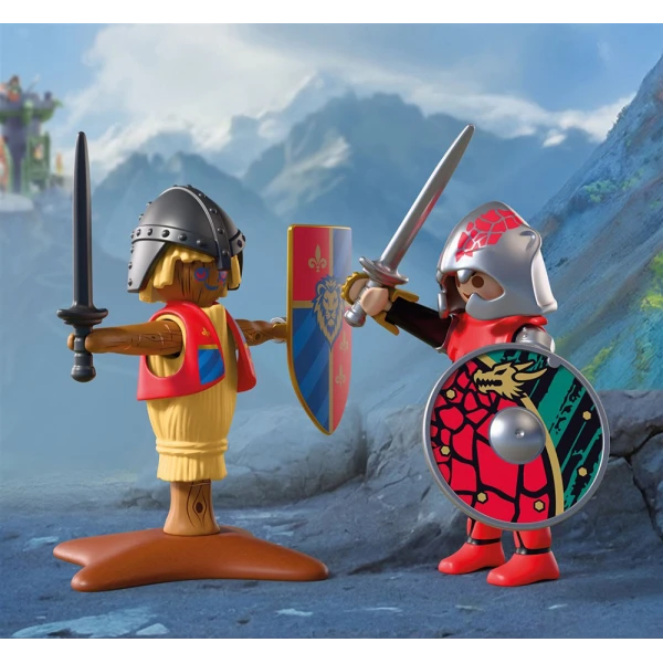 PLAYMOBIL KNIGHTS ΣΤΙΒΟΣ ΜΑΧΗΣ ΙΠΠΟΤΩΝ ΔΡΑΚΟΥ