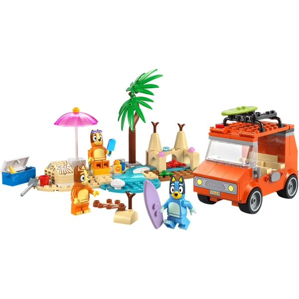 LEGO® BLUEY BEACH & FAMILY CAR TRIP