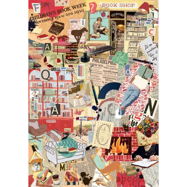CLEMENTONI PUZZLE MORE IS MORE BOOK & WRITING 1000 pcs 