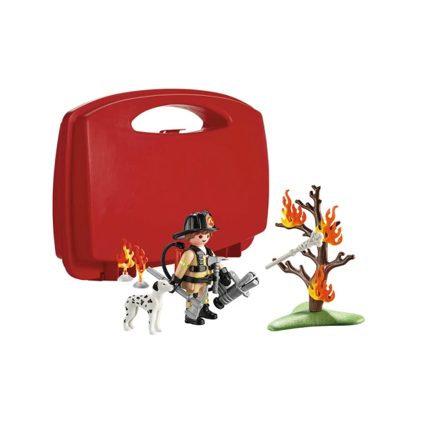 PLAYMOBIL CITY ACTION FIRE RESCUE CARRY CASE