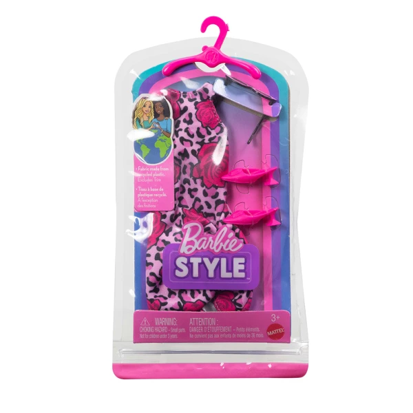 BARBIE STYLE ANIMAL PRINT ΦΟΡΕΜΑ ΜΕ ΤΡΙΑΝΤΑΦΥΛΛΑ