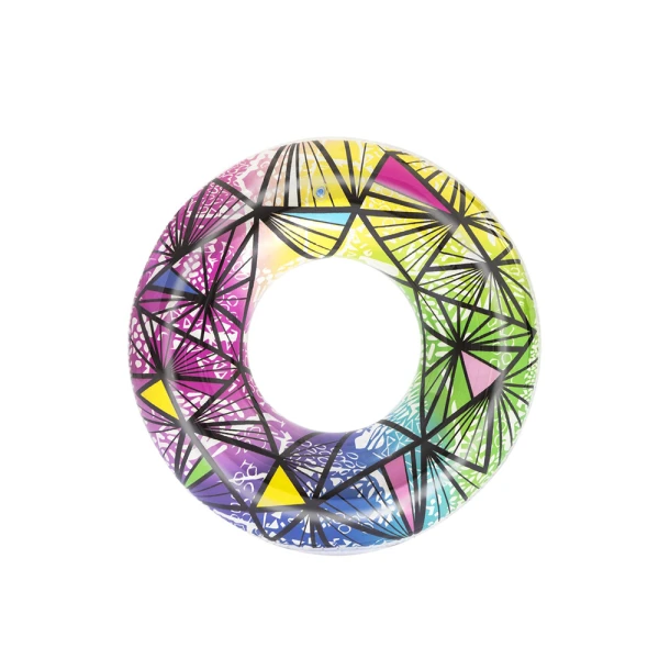 BESTWAY INFLATABLE SWIM RING D119 cm MULTICOLOUR/TRANSPARENT