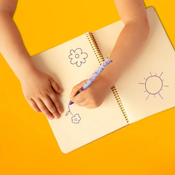 LEGAMI 2 COLOUR BALLPOINT PEN CLICK & CLACK UNICORN