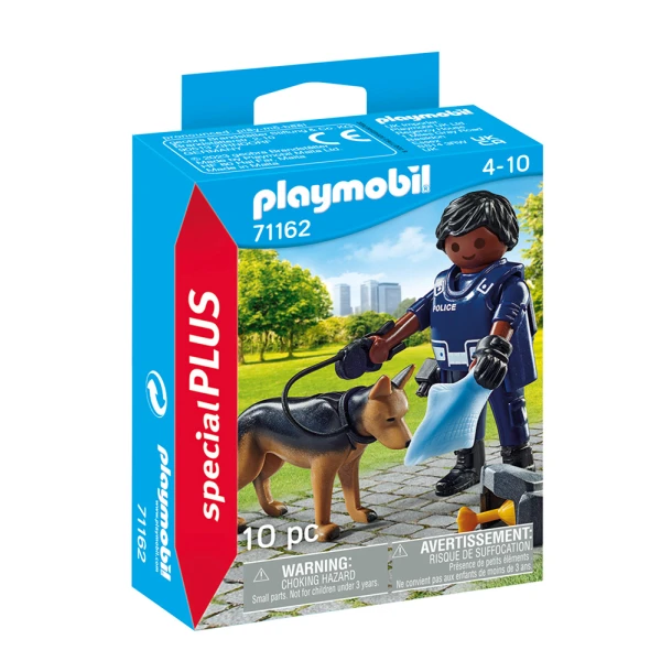 PLAYMOBIL SPECIAL PLUS ΑΣΤΥΝΟΜΙΚΟΣ ΜΕ ΣΚΥΛΟ-ΑΝΙΧΝΕΥΤΗ