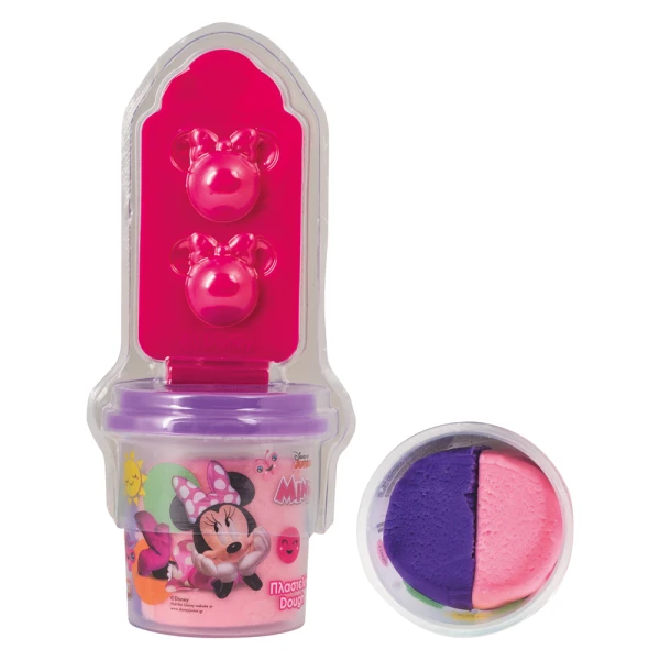 AS DOUGH POT WITH 2 DOUGH COLORS AND 3D CAP FOLDABLE CUTTER 100GR FOR AGES 3+