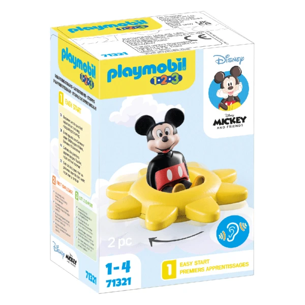PLAYMOBIL UNISEX 1.2.3. MICKEY\'S SPINNING SUN WITH RATTLE FEATURE