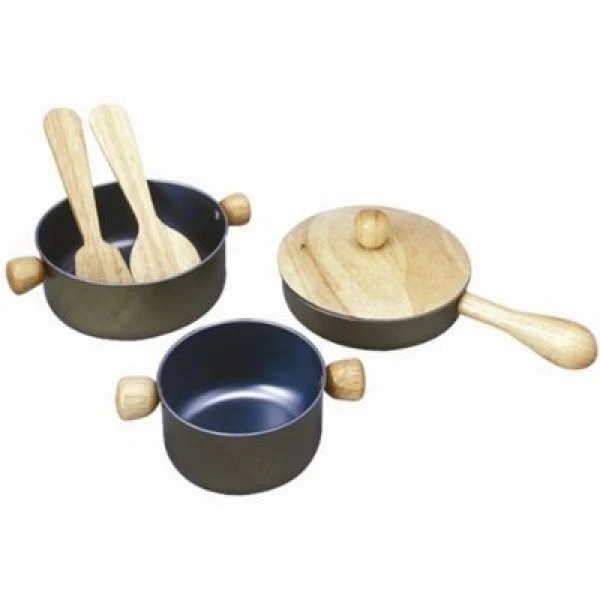 ΞΥΛΙΝΟ ΠΑΙΧΝΙΔΙ PLAN TOYS  COOKING UTENSILS