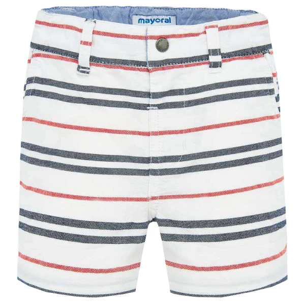 MAYORAL SHORT PANTS STRIPES HIBISCUS