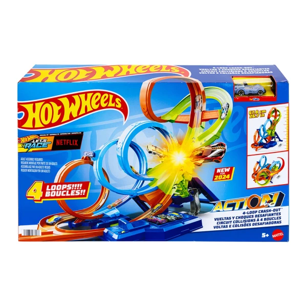 HOT WHEELS 4 LOOP CRASH OUT
