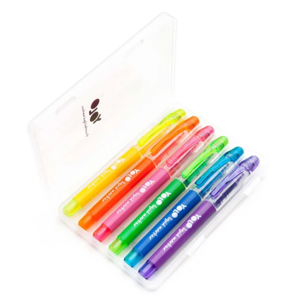 YOLO 6 UNDERLINE MARKERS RAINBOW