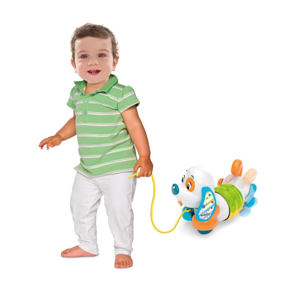 BABY CLEMENTONI ΒΡΕΦΙΚΟ ΠΑΙΧΝΙΔΙ ΣΚΥΛΑΚΙ PULL ALONG ΤΣΑΡΛΙ ΓΙΑ 12-36 ΜΗΝΩΝ