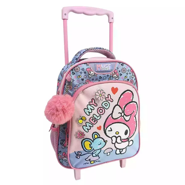 MUST TEAM PRESCHOOL TROLLEY BACKPACK 27X10X31 cm WITH 2 COMPARTMENTS - MY MELODY MOUSE