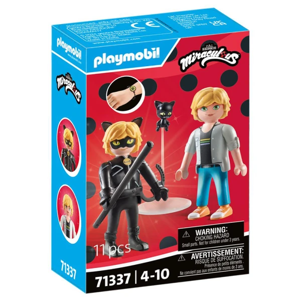 PLAYMOBIL MIRACULOUS ADRIEN & CAT NOIR 