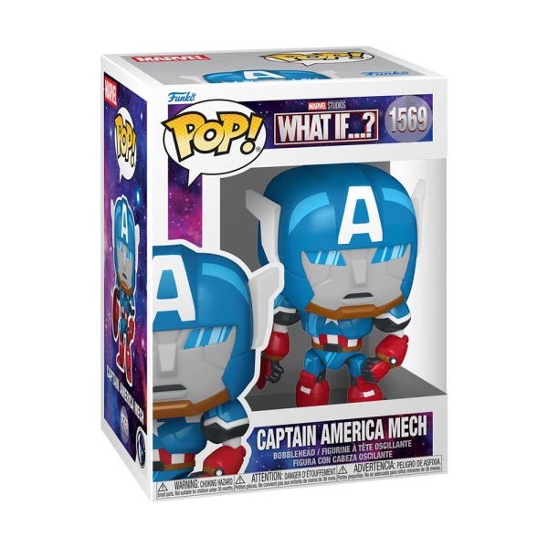 FUNKO POP! MARVEL: WHAT IF...? - CAPTAIN AMERICA MECH BOBBLE-HEAD ΦΙΓΟΥΡΑ ΒΙΝΥΛΙΟΥ 1569