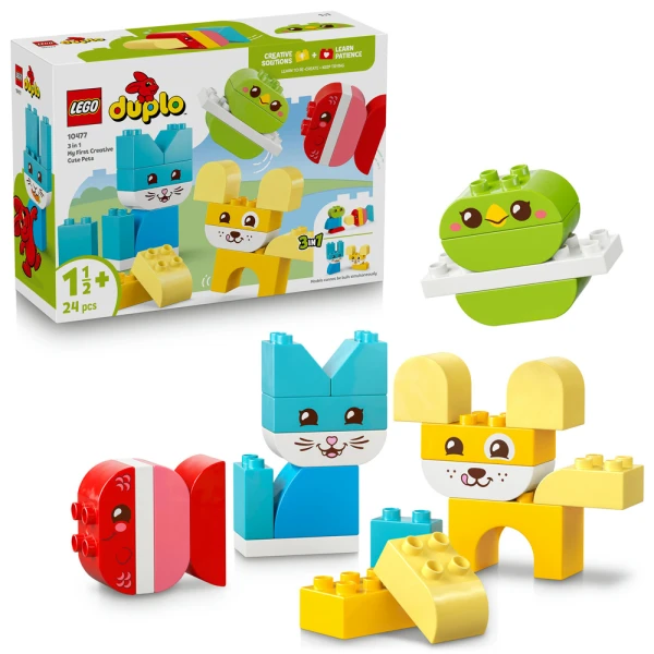 LEGO® DUPLO® MY FIRST 3 ΣΕ 1 ΔΗΜΙΟΥΡΓΙΚΑ ΧΑΡΙΤΩΜΕΝΑ ΚΑΤΟΙΚΙΔΙΑ