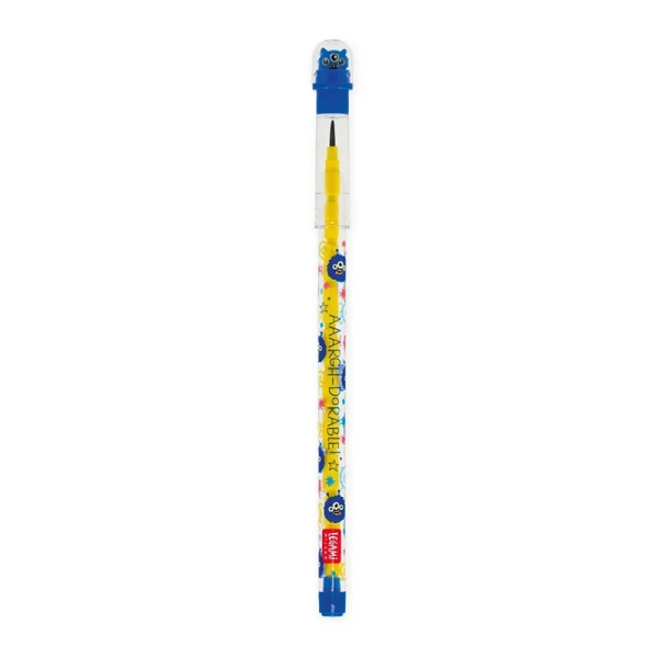 LEGAMI STACKABLE PENCIL WITH ERASER TAKE A TIP - MONSTER