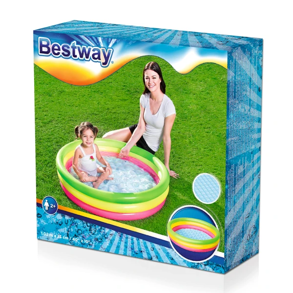 BESTWAY ΠΙΣΙΝΑ 102X25 cm SUMMER SET 3 ΔΑΚΤΥΛΙΟΙ