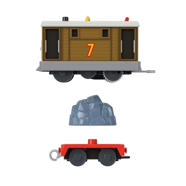 THOMAS THE TRAIN - MOTORIZED TRAIN WITH WAGON - TOBY