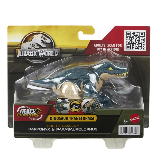 JURASSIC WORLD DINOSAURS 2 IN 1 - BARYONYX & PARASAUROLOPHUS