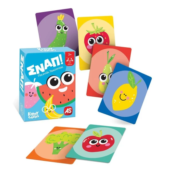 AS GAMES CARD GAMES KIDDY CARDS MEMO - SNAP - TSOUKOU - MAVROS GATOS FOR 2+ PLAYERS