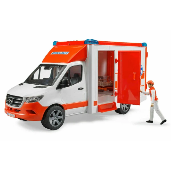 BRUDER ΑΣΘΕΝΟΦΟΡΟ MERCEDES BENZ SPRINTER ΜΕ ΟΔΗΓΟ