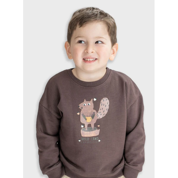 ENERGIERS BLOUSE BOY BEBE BROWN