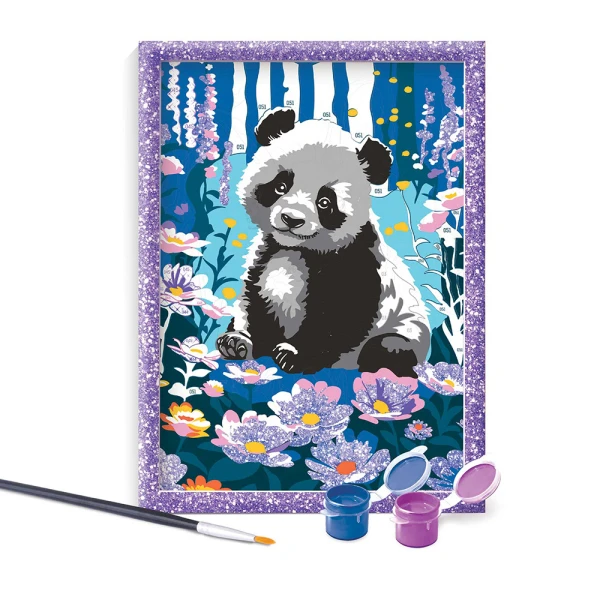 HAPPIHOBBI PAINT & FRAME BY NUMBERSDREAMY PANDA FOR 9+ YEARS