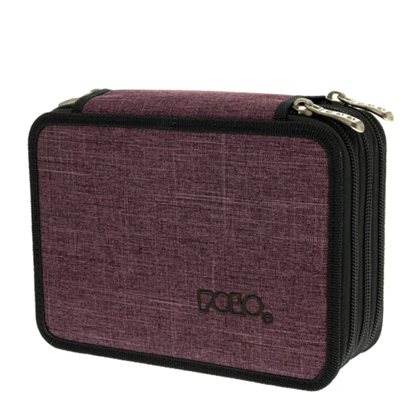 POLO PENCIL CASE SOLIDO 2022 BORDEAUX