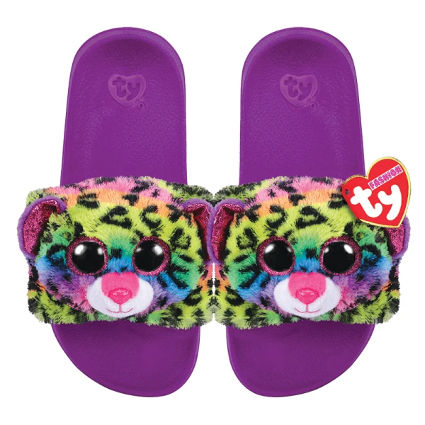 TY BEANIE BOOS PLASTIC SLIDES DOTTY