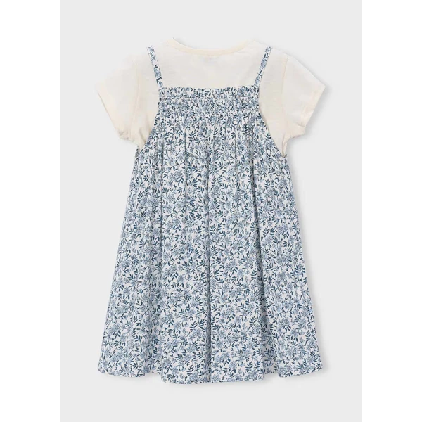 MAYORAL DRESS COMBINED LIGHT BLUE 