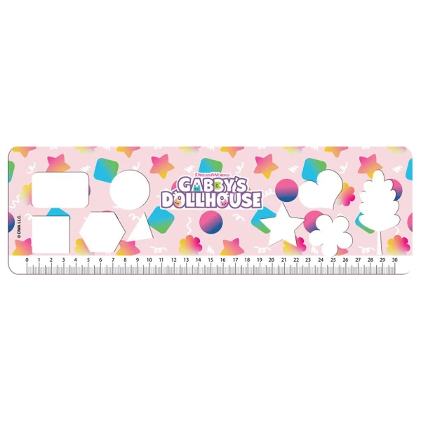 DRAWING PAD 23Χ33 cm 40 SHEETS WITH STICKERS & STENCIL GABBYS DOLLHOUSE - 2 DESIGNS