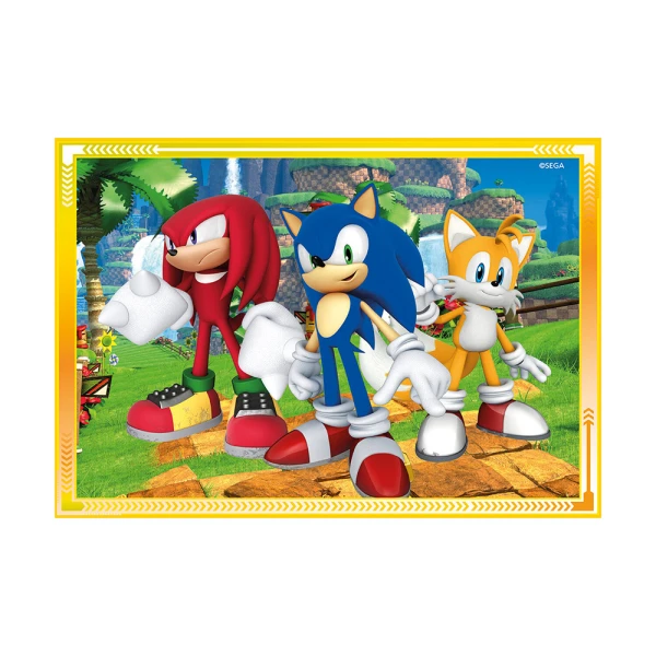 CLEMENTONI ΠΑΙΔΙΚΟ ΠΑΖΛ SUPER COLOR 4 ΣΕ 1 SONIC 12-16-20-24 ΤΜΧ