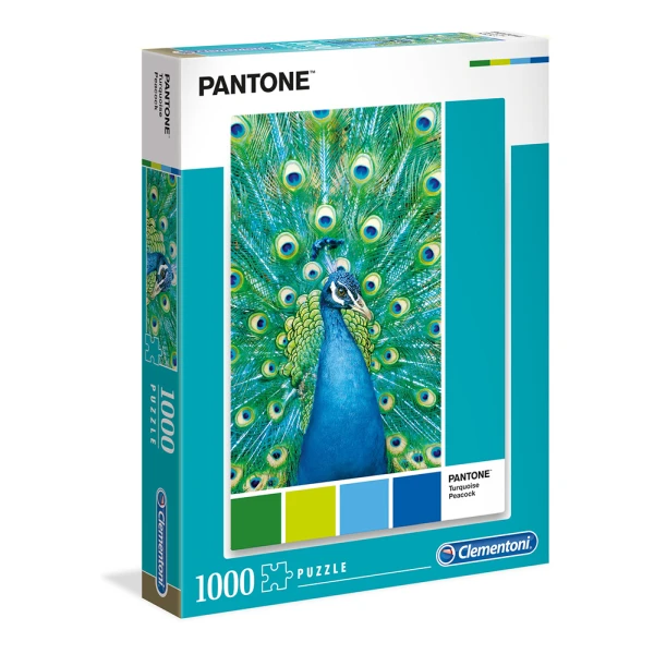 CLEMENTONI PUZZLE 1000 pcs PANTONE BLUE PEACOCK