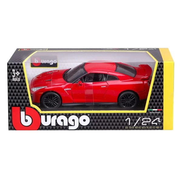 BBURAGO 1:24 NISSAN GT-R (2017) RED