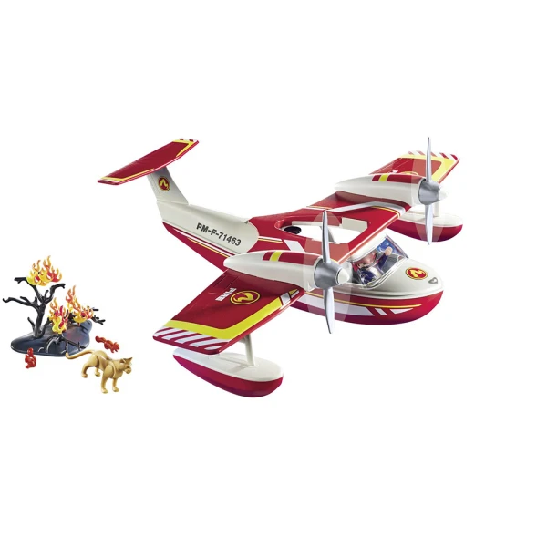 PLAYMOBIL CITY ACTION FIREFIGHTING SEA PLANE WITH EXTINGUISHING FUNCTION