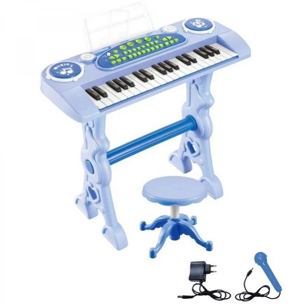 BLUE HARMONIUM 328-03A WITH 37 KEYS & STOOL WITH ADAPTOR