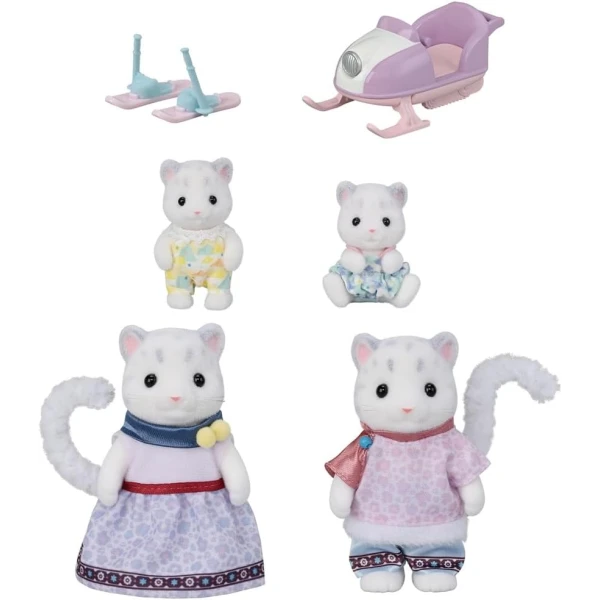 THE SYLVANIAN FAMILIES SNOW LEOPARD FAMILY PLAYSET