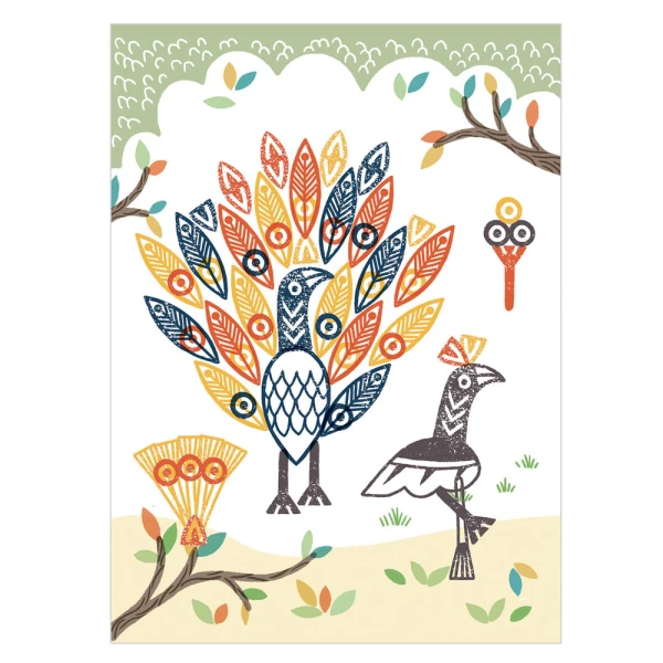 DJECO CREATE WITH STAMPS ANIMALS
