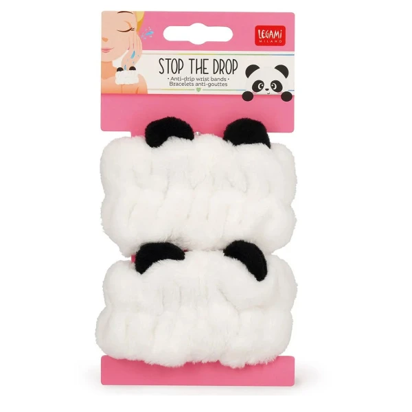 LEGAMI PANDA ANTI-DRIP WRIST BANDS FOR SKINCARE
