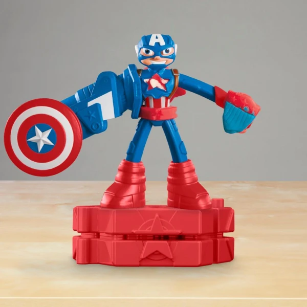 PLAY-DOH PLAYSET CAPTAIN AMERICA STAMPING SHIELD