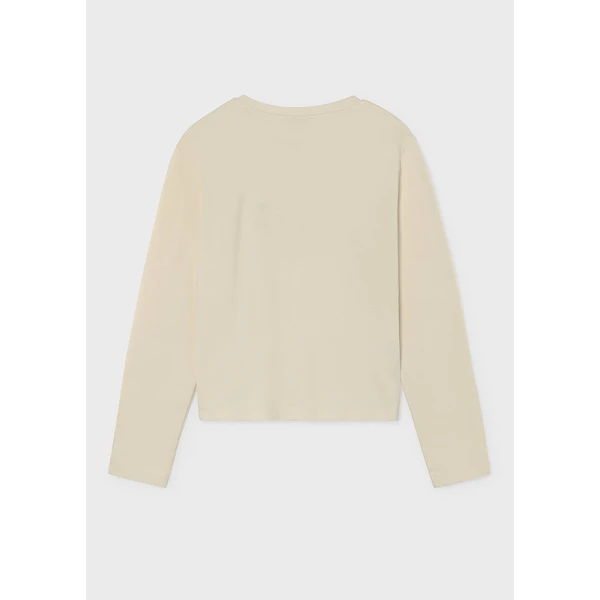 MAYORAL T-SHIRT LONG SLEEVES BASIC CREAM
