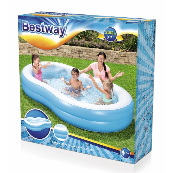 BESTWAY ΟΙΚΟΓΕΝΕΙΑΚΗ ΠΙΣΙΝΑ 262Χ157Χ46 εκ. THE BIG LAGOON