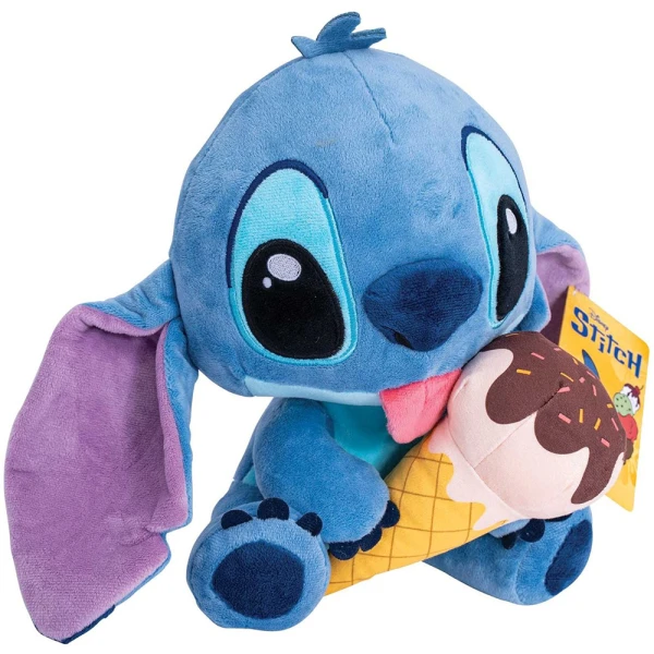 PLUSH DISNEY STITCH 25 cm WITH ICE CREAM