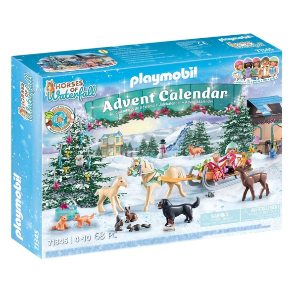 PLAYMOBIL HORSES OF WATERFALL ADVENT CALENDAR - CHRISTMAS SLEIGH RIDE