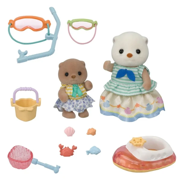 THE SYLVANIAN FAMILIES ΣΕΤ ΠΑΙΧΝΙΔΙΟΥ SEA OTTER SISTERS-SPLASHY SNORKEL