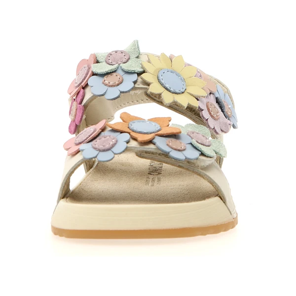 NATURINO KIDS SANDALS NUMEES CALF MILK MULTICOLOR